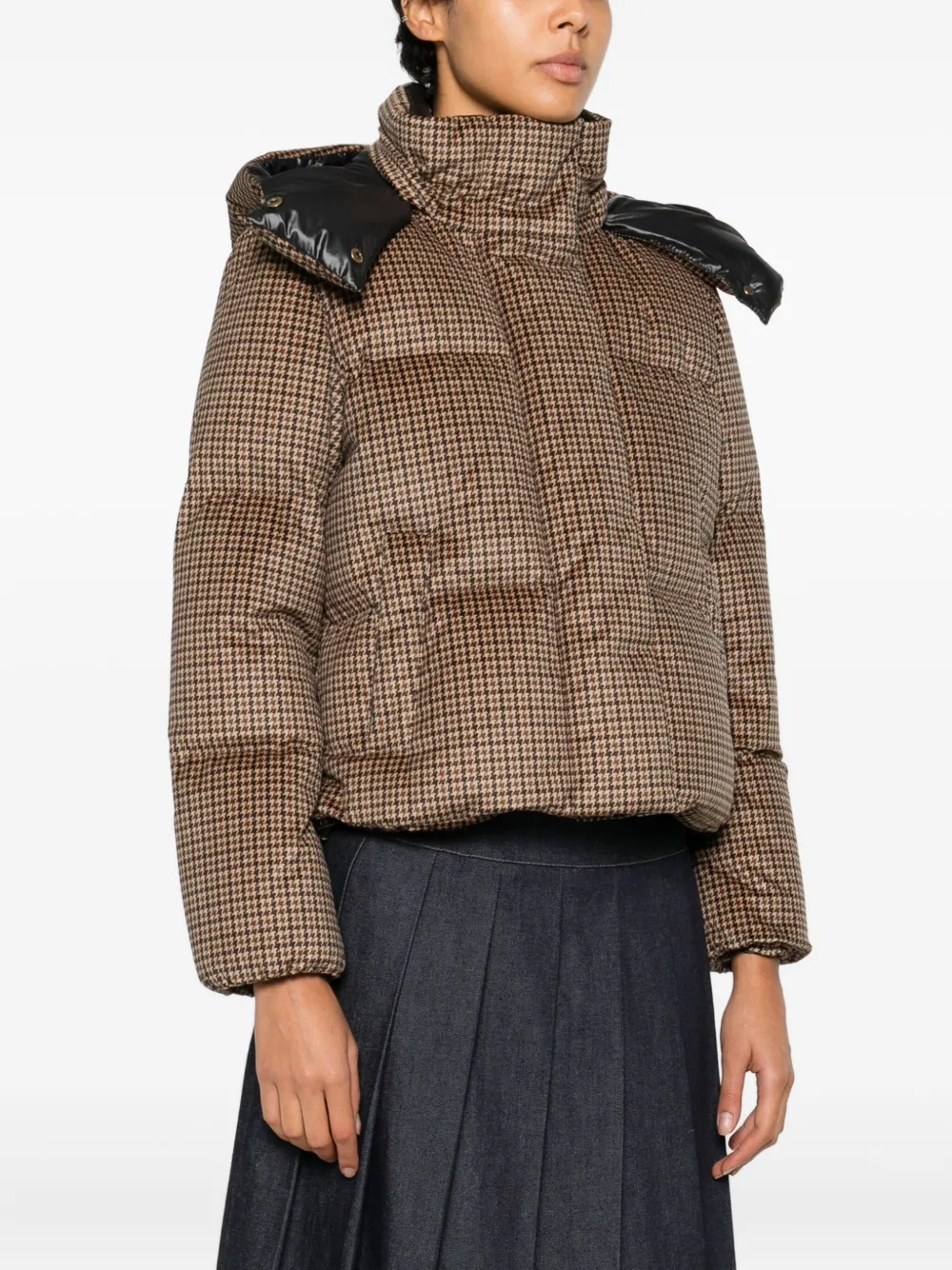 Moncler Quierzy Hooded Jacket In Brown