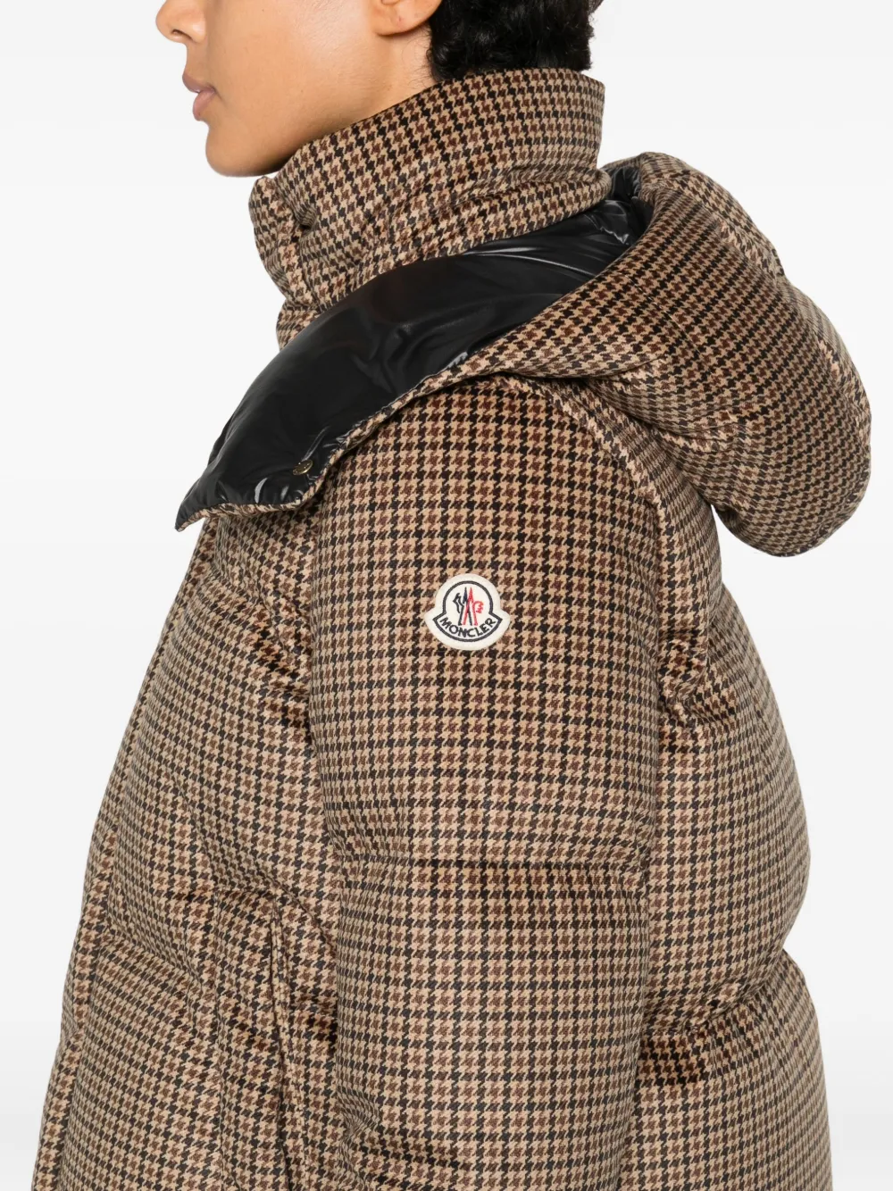 Moncler Quierzy Hooded Jacket In Brown