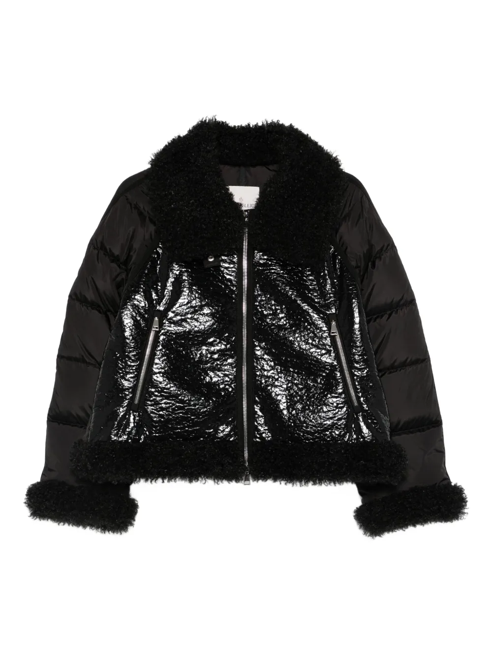 Moncler Zipped Bomber Jacket In Black