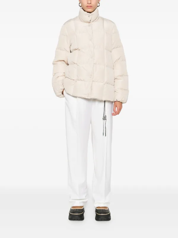 MONCLER ホワイト キルティングジャケット MONCLER モンクレール ダウンジャケット DIAMOND QUILTED