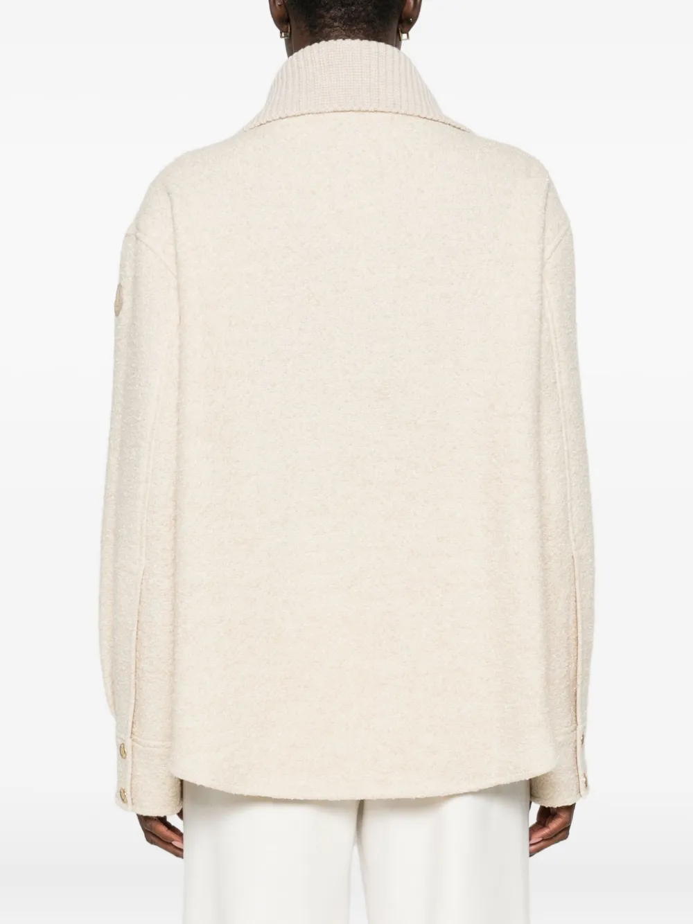 Moncler Jacke Aus Einem Wollgemisch In Neutral