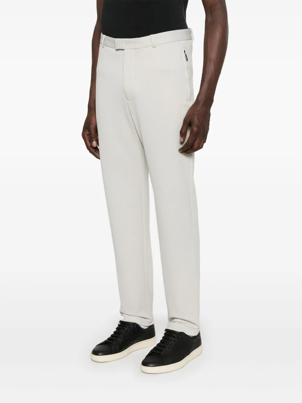 Emporio Armani Broek met toelopende pijpen Grijs