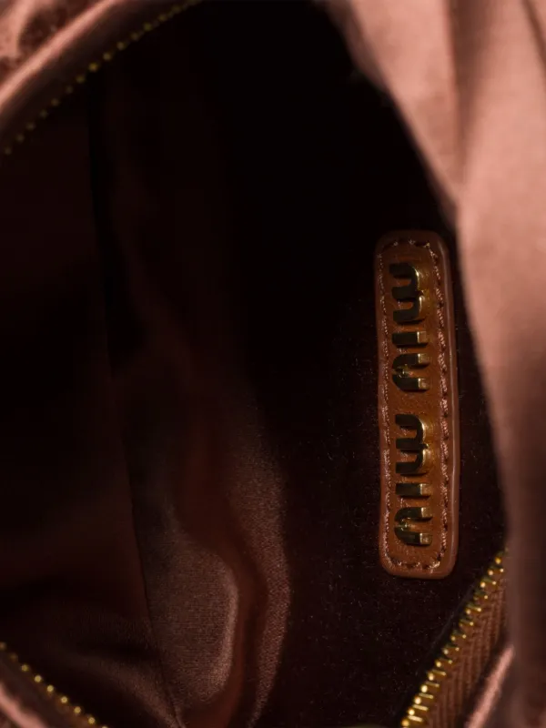 Miu Miu ワンダー ハンドバッグ ミニ | ブラウン | FARFETCH JP