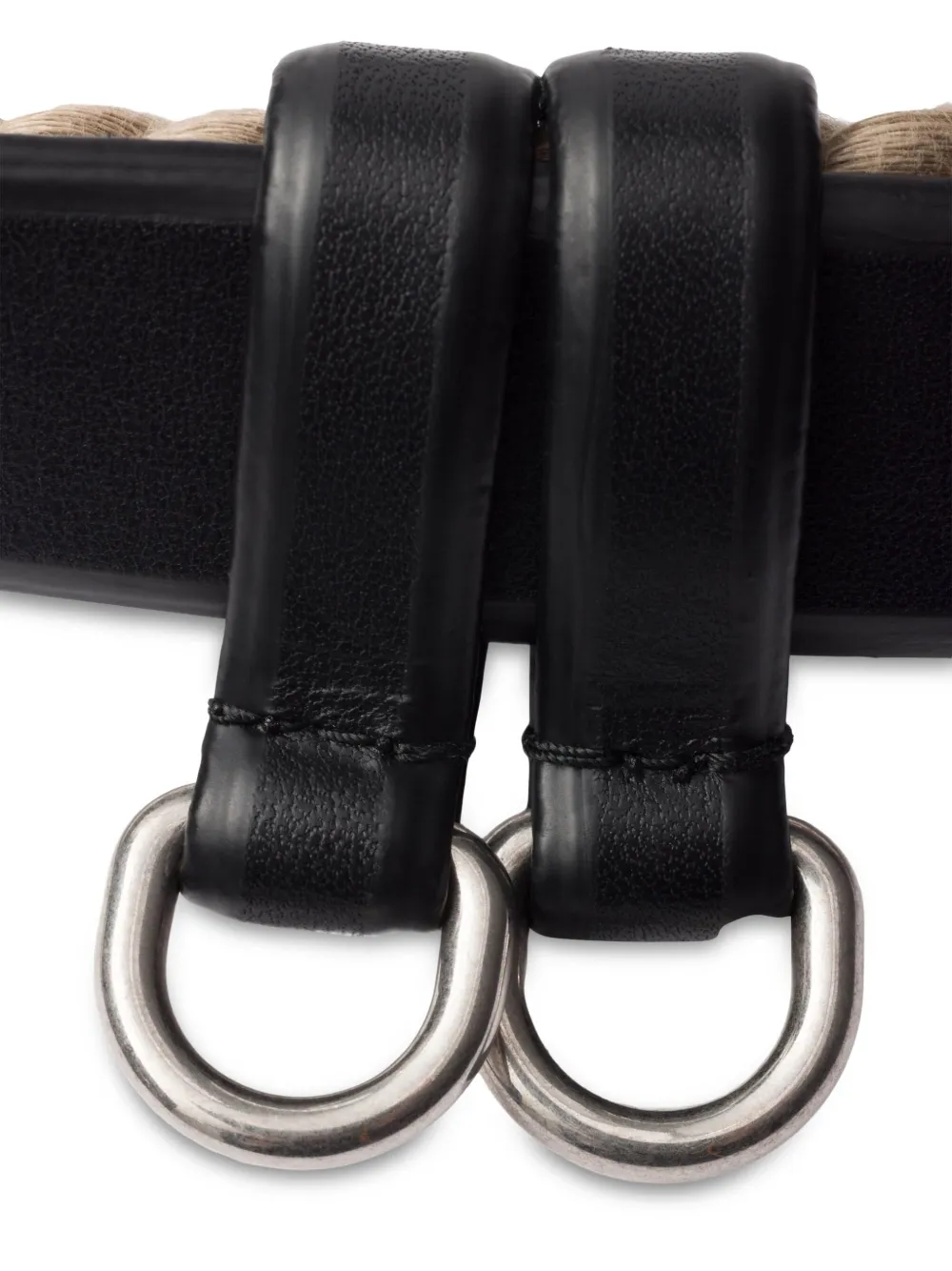 Prada Riem met touwdetail Zwart