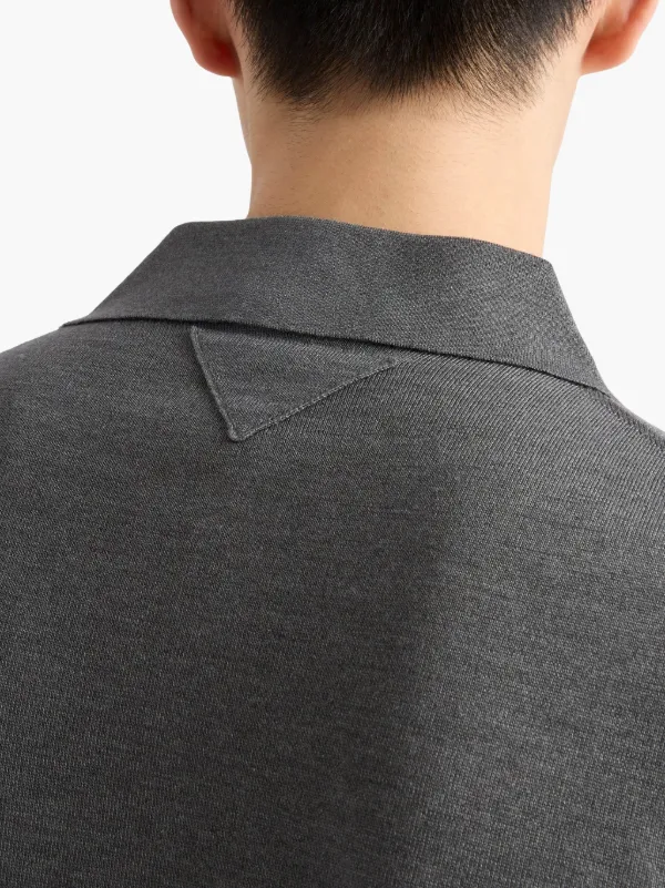 Prada ニット ポロシャツ | グレー | FARFETCH JP