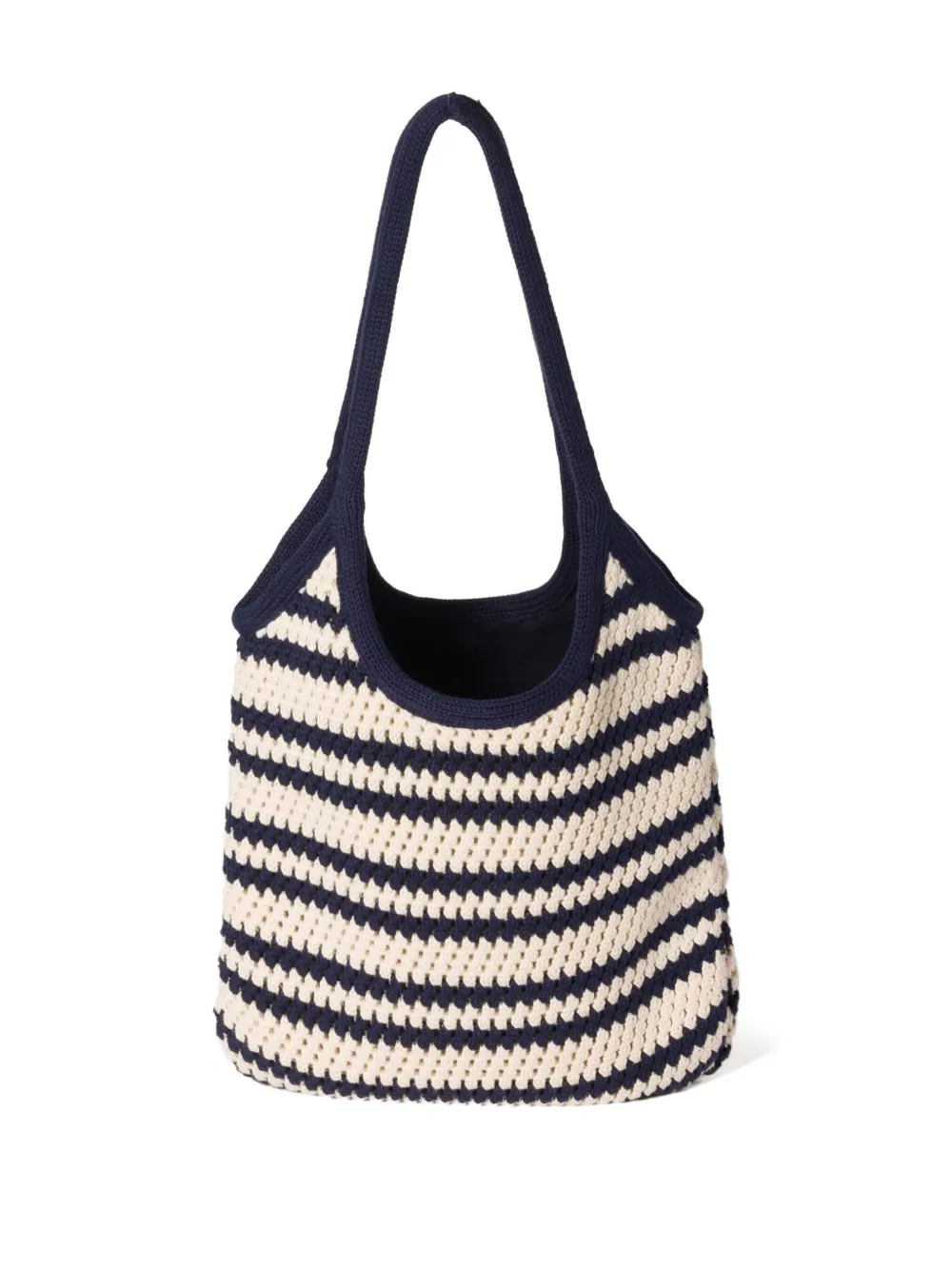 Miu Miu Ivy gehaakte gestreepte shopper - Blauw