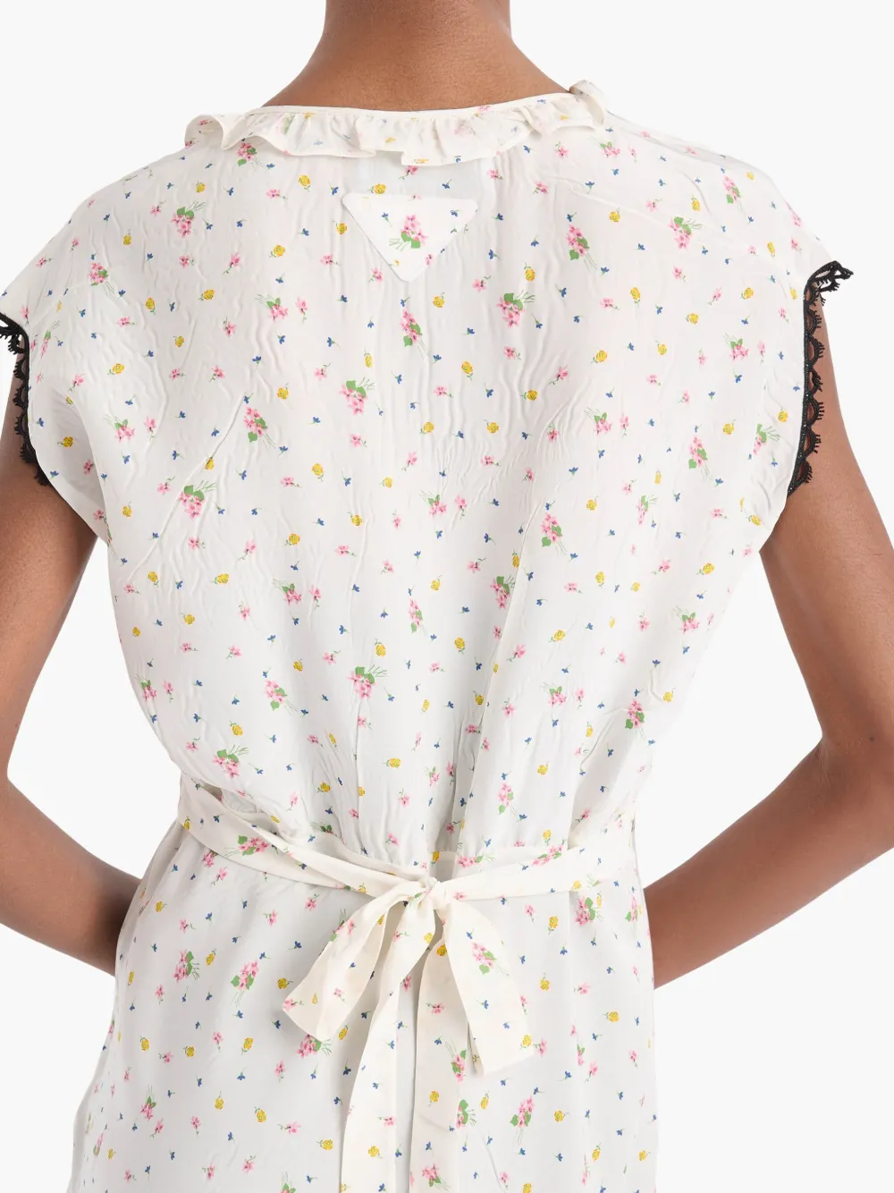 【プラダ・PRADA】Printed pongee dress Prada Printed pongee midi dress Prada