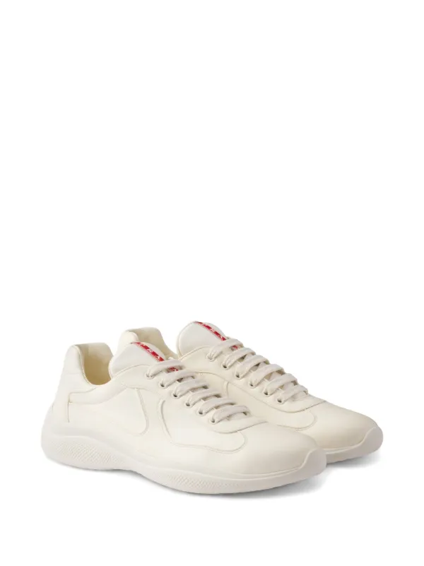 Prada America's Cup lace-up Sneakers | Neutrals | FARFETCH