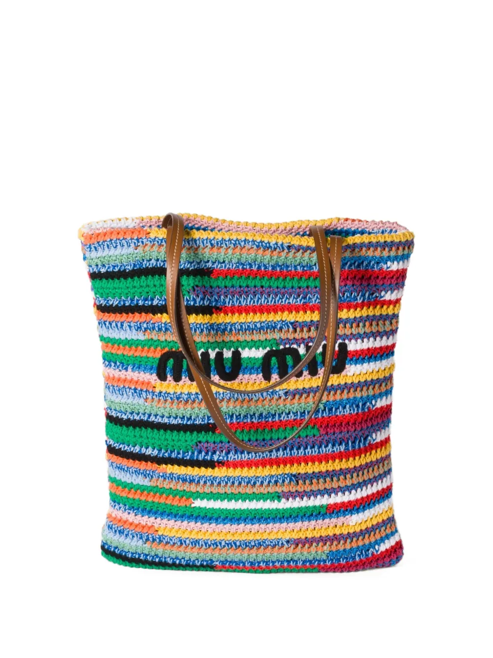 Miu Gehaakte shopper Blauw