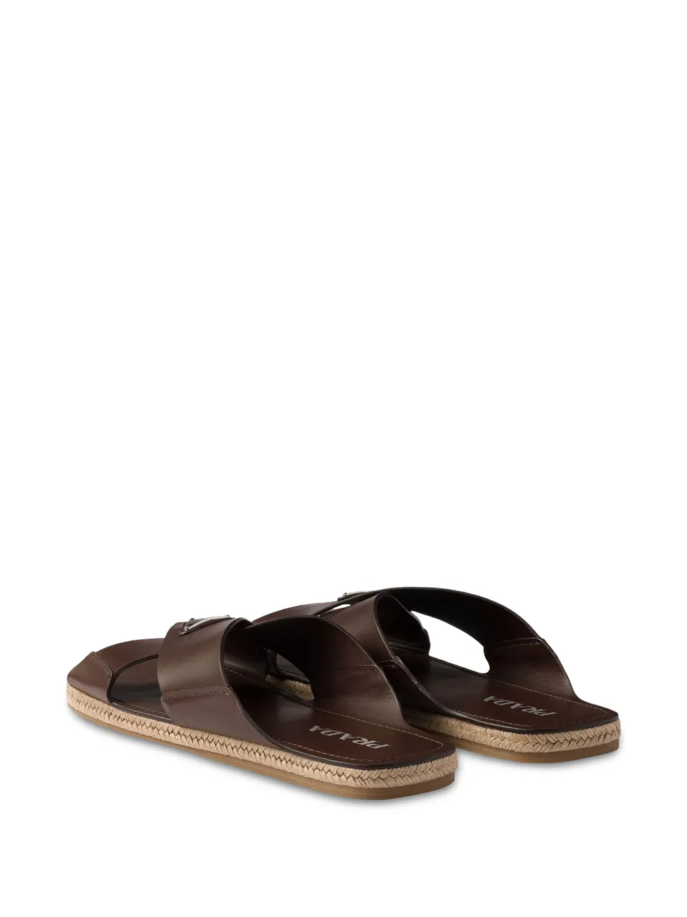 Prada cross-strap sandals Brown