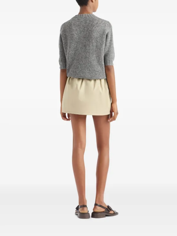 Prada Re-Nylon Mini Skirt | Neutrals | FARFETCH