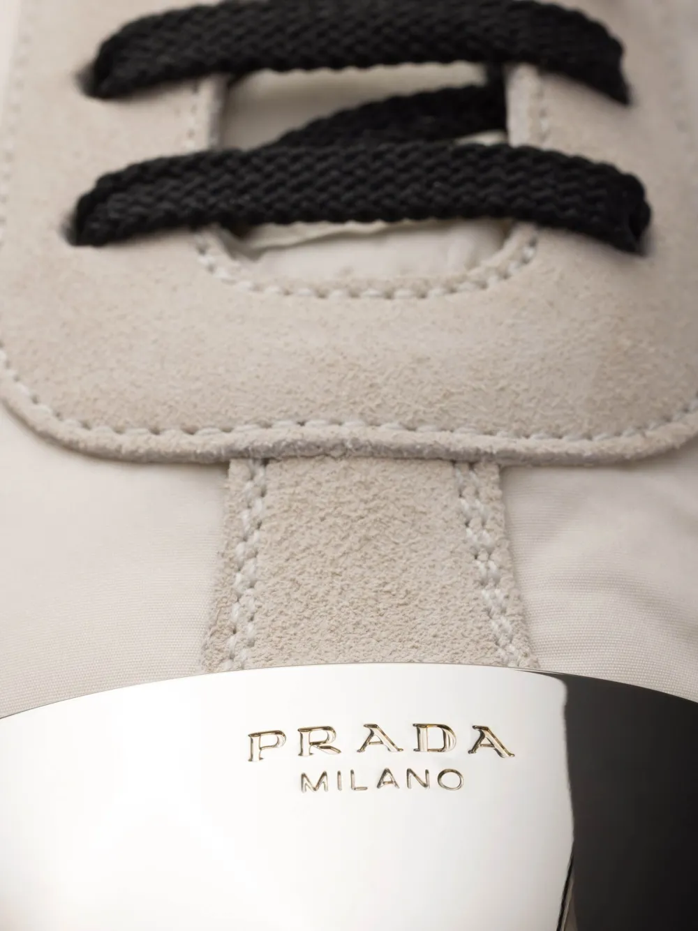 Prada laced ballet flats Neutrals