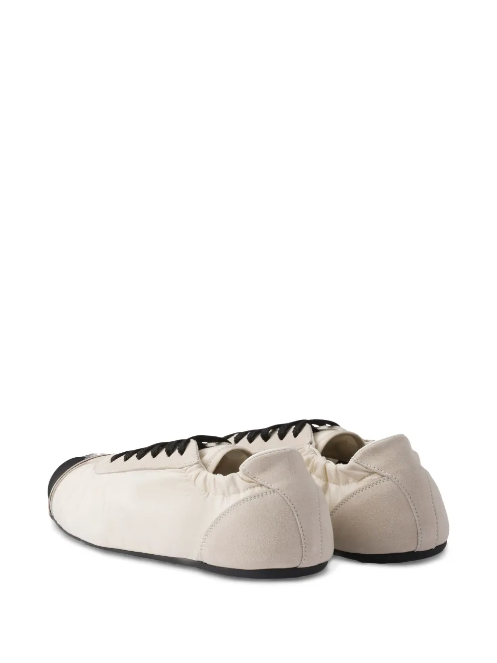 Prada laced ballet flats Neutrals