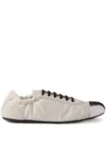 Prada laced ballet flats - Neutrals