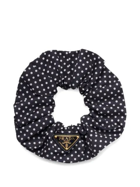Prada polka dot hair scrunchie