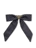 Prada polka dot hair bow - Blue