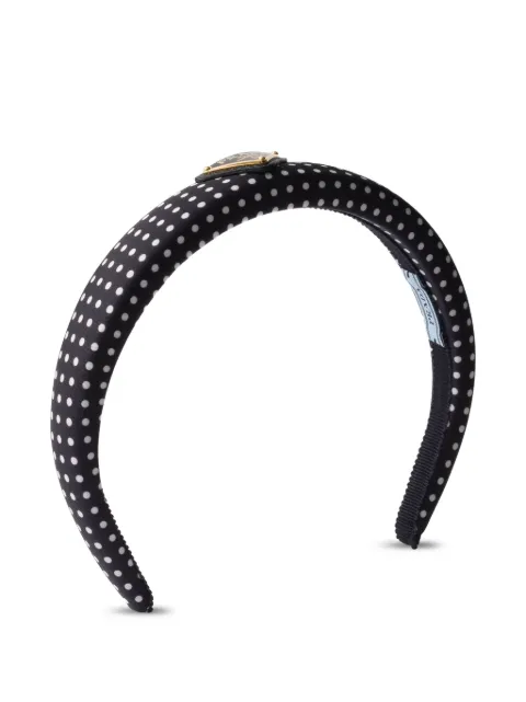 Prada diadema con motivo de lunares