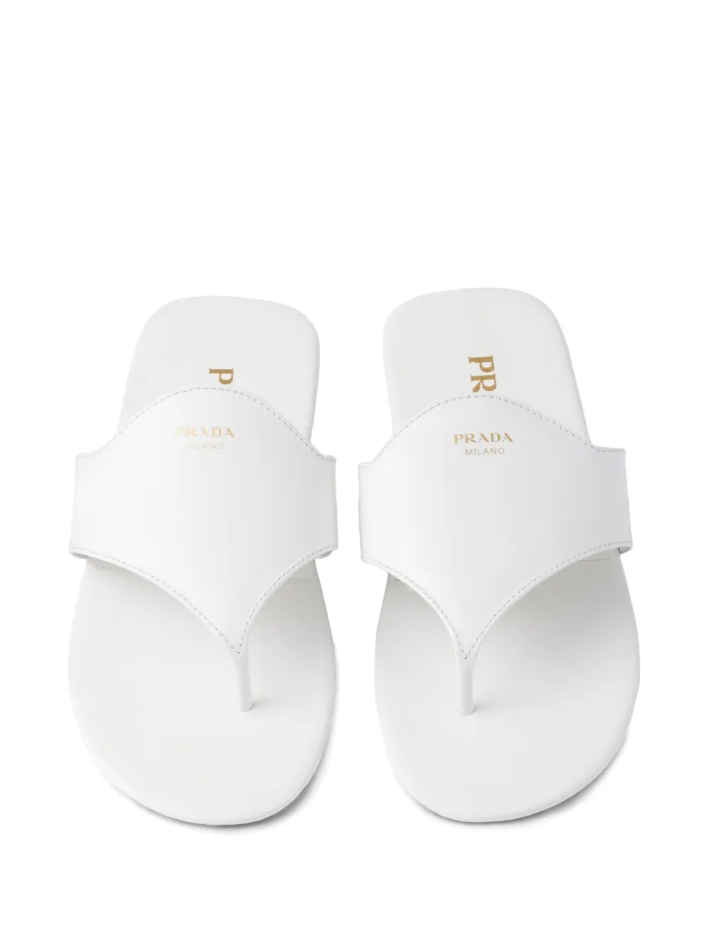 Prada Sandalen met twee bandjes Wit