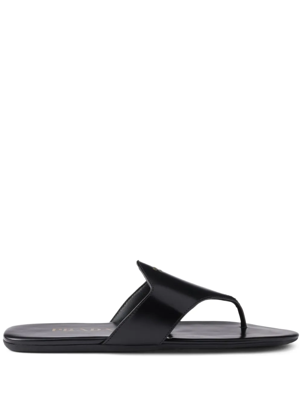 Prada strappy flat sandals Black