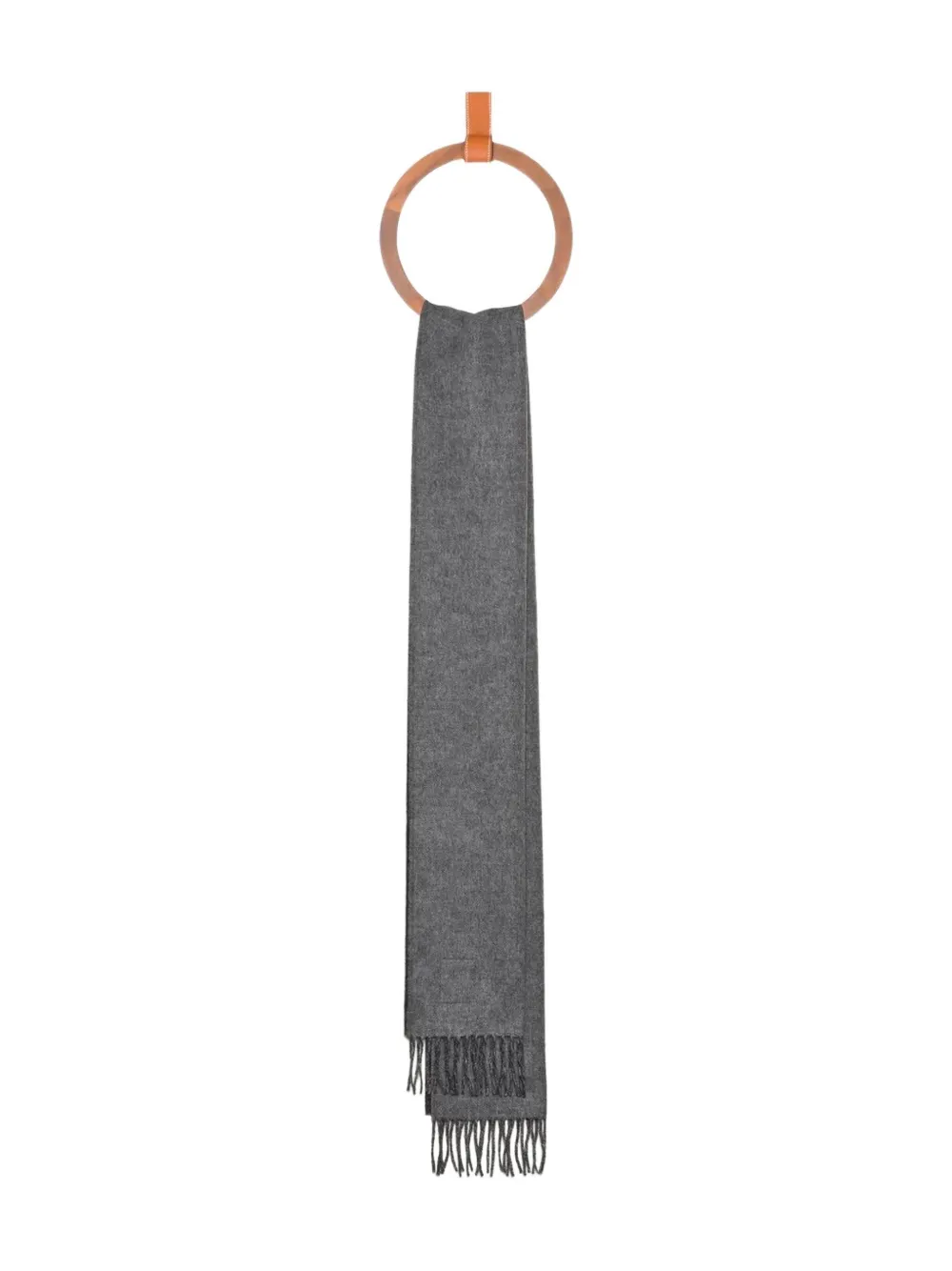 LOEWE Sjaal met logopatch - Grijs