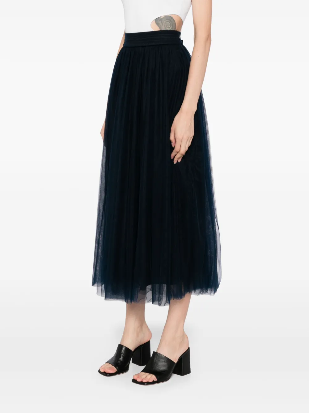 Fabiana Filippi Tulen midi-rok Blauw