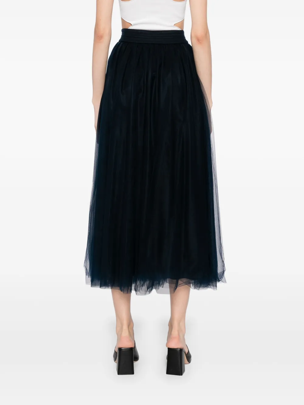 Fabiana Filippi Tulen midi-rok Blauw