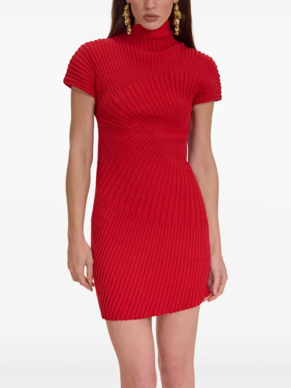 cult gaia red mini dress Cult Gaia - Lillie Knit Dress