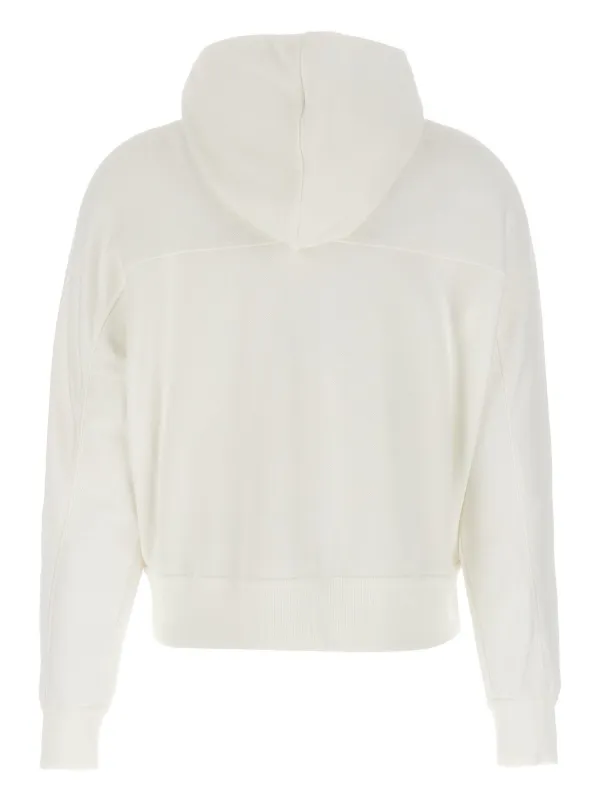 Brunello Cucinelli logo-patch Hoodie | White | FARFETCH