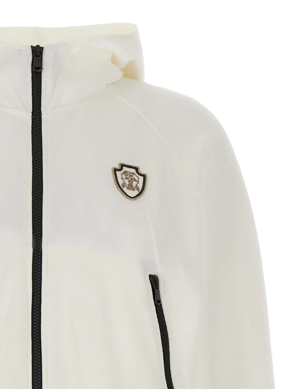Brunello Cucinelli Hoodie met logopatch Wit
