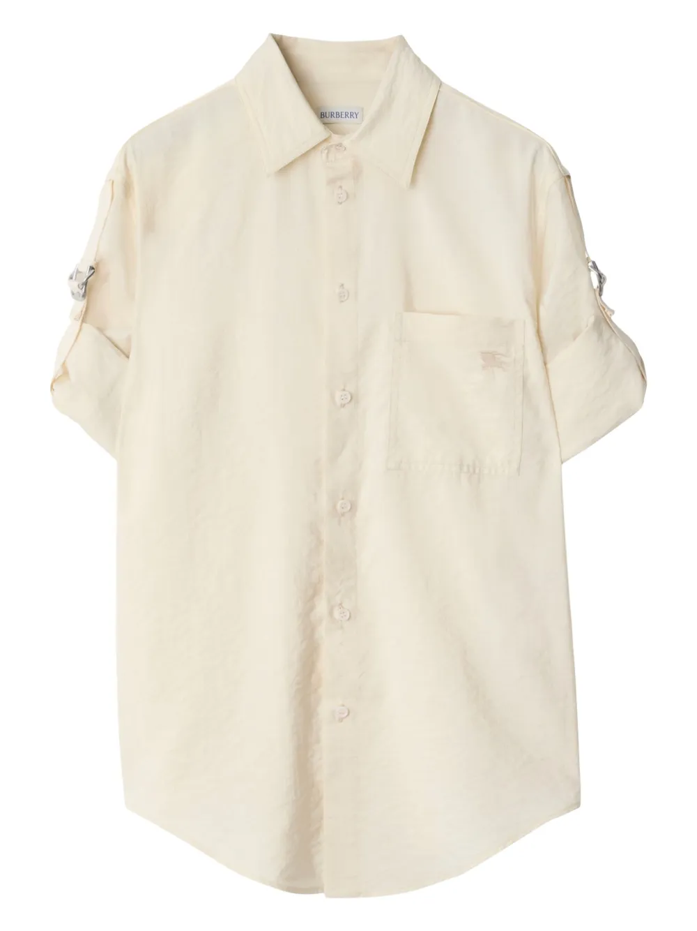 Burberry Blouse met geborduurd logo Wit
