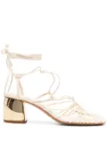 Forte Forte 50mm multi-way straps sandals - Neutrals