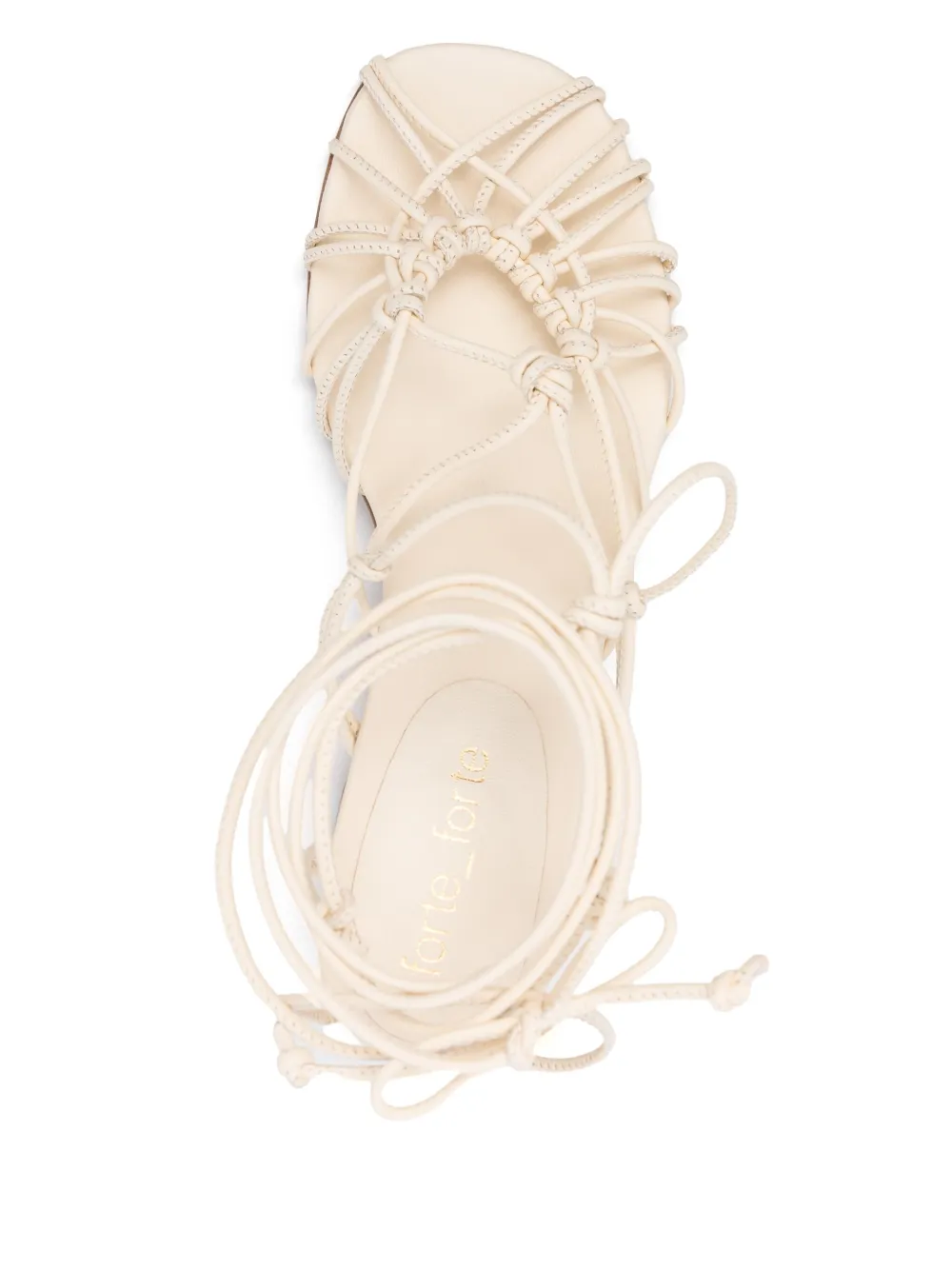 Forte 50 mm sandalen met bandjes Beige