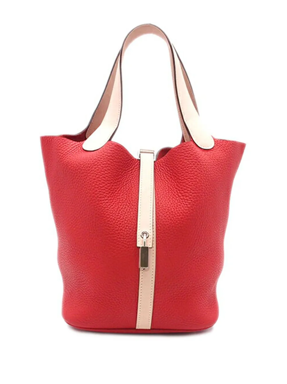 Hermès Pre-Owned 2016 バイカラー クレマンス&スイフト ピコタン ロック 22 ハンドバッグ - ピンク Hermès Pre-Owned 2016 バイカラー クレマンス&スイフト ピコタン ロック 22 ハンドバッグ - ピンク