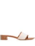 Fabiana Filippi 30mm square-toe sandals - Brown