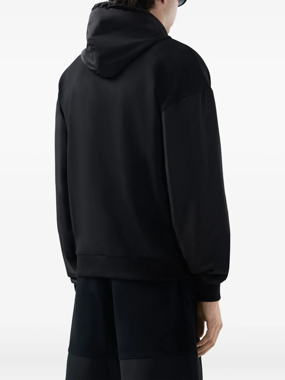 GCDS Hoodie met logo en ritssluiting Zwart