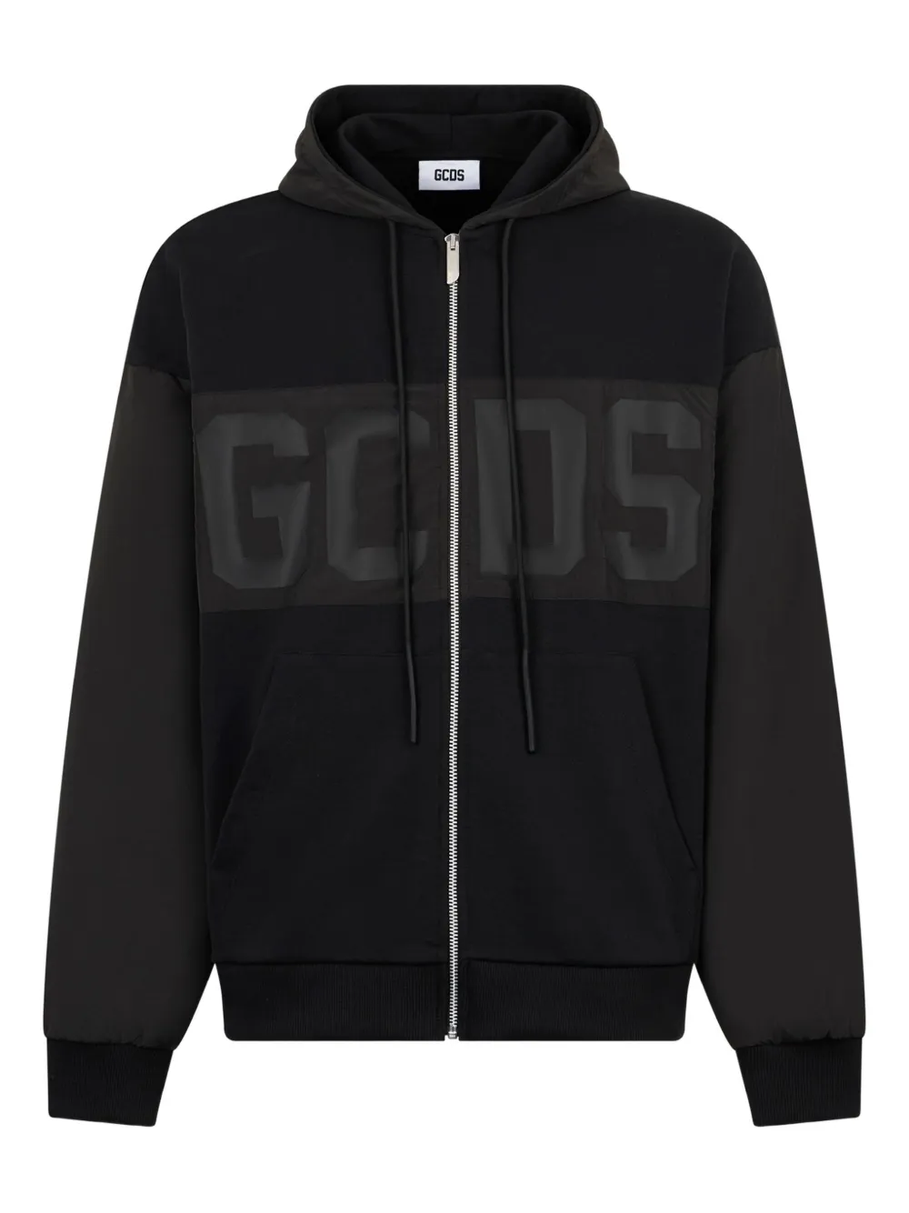 GCDS hoodie con cierre y logo | negro | Image 1