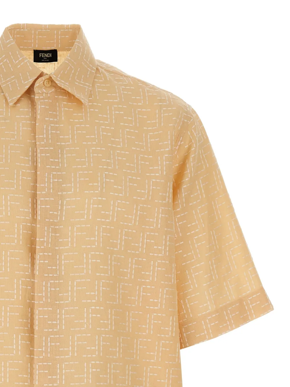FENDI Overhemd met FF-jacquard Beige