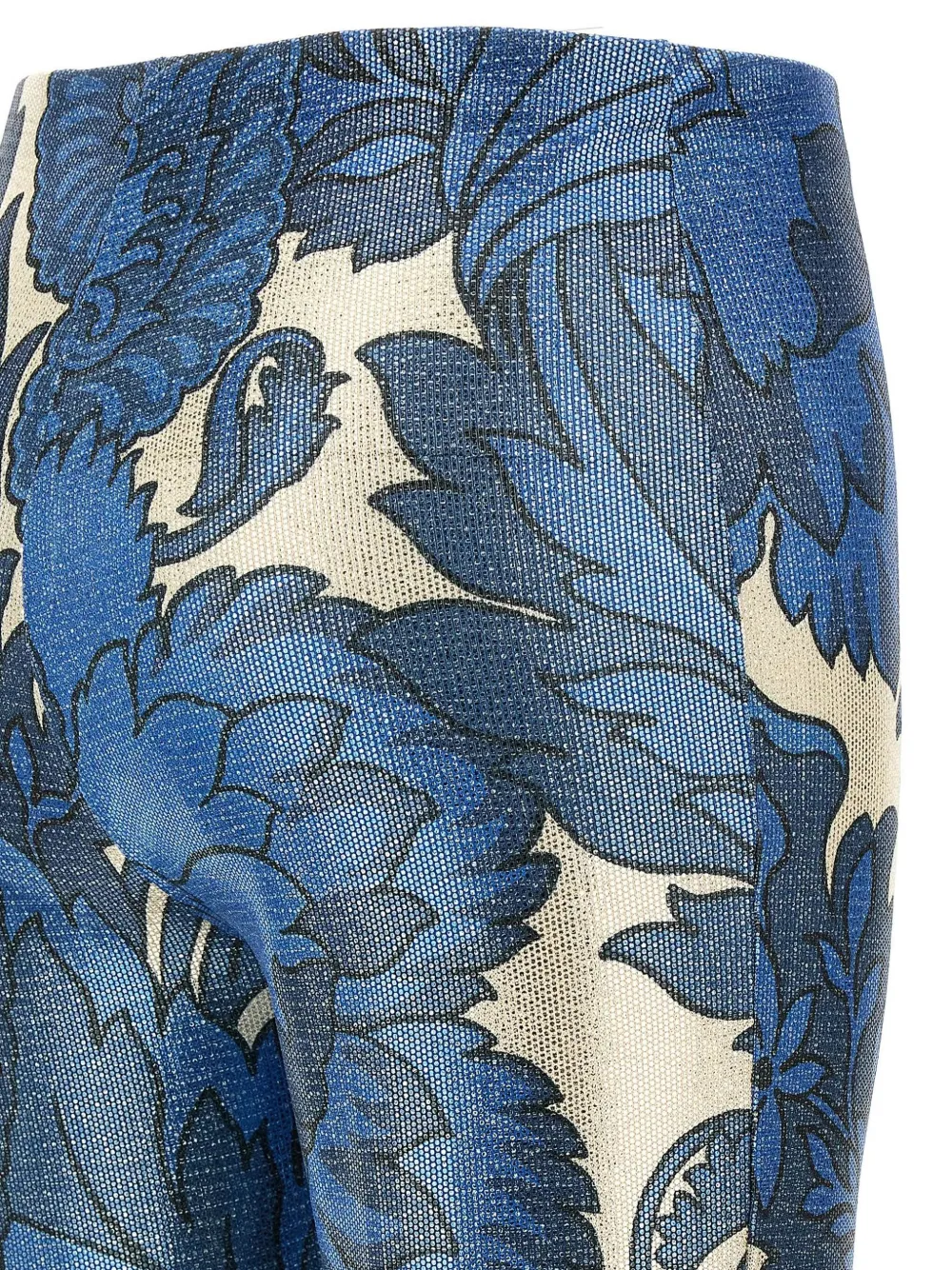 ETRO Broek met bloemenprint Blauw