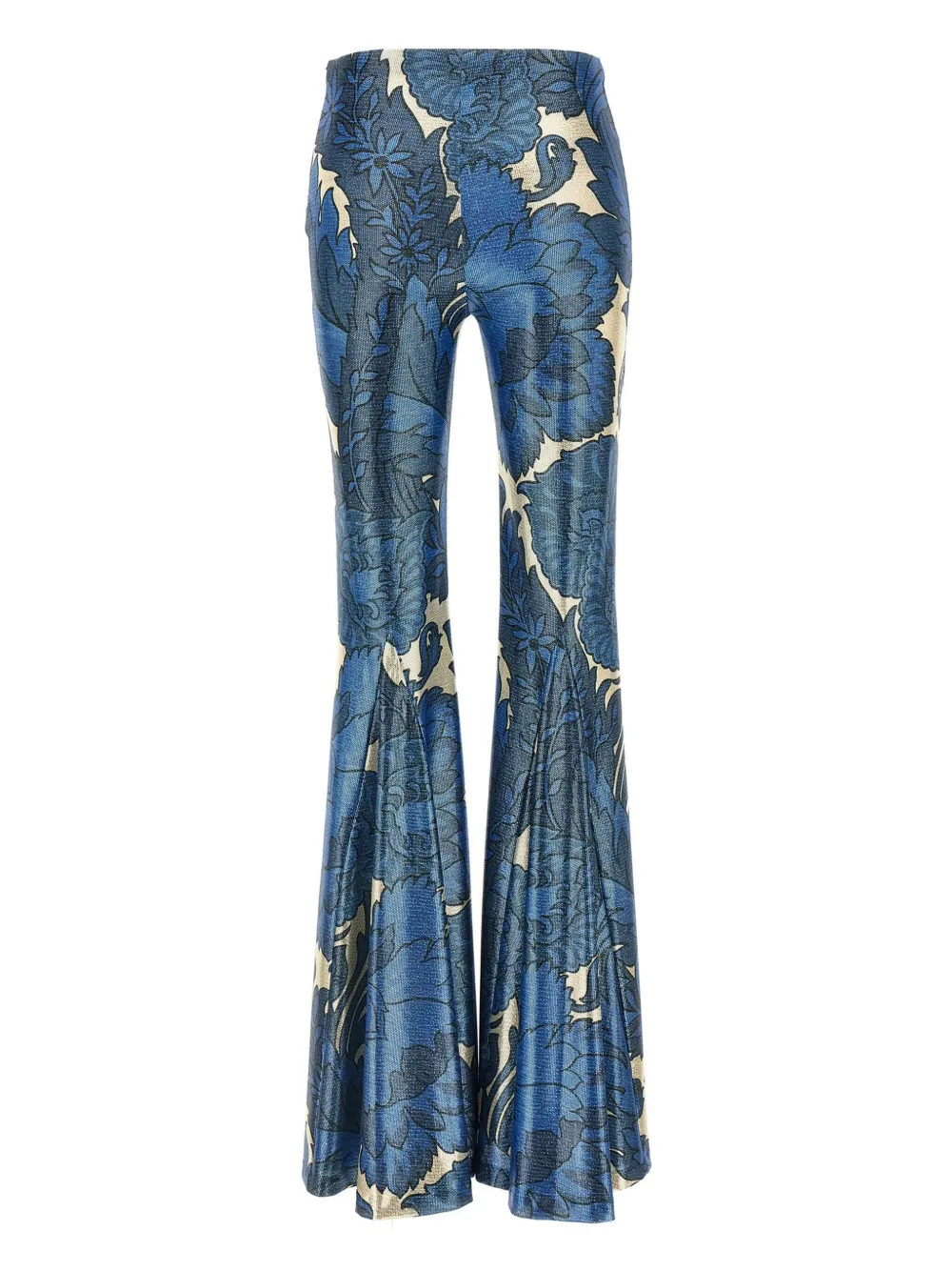 ETRO Broek met bloemenprint - Blauw