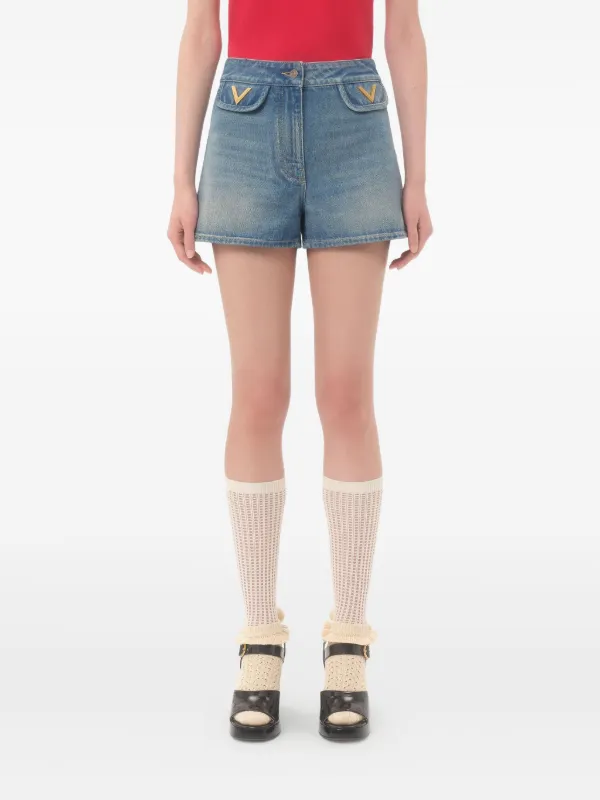 Valentino Garavani Denim Shorts | Blue | FARFETCH