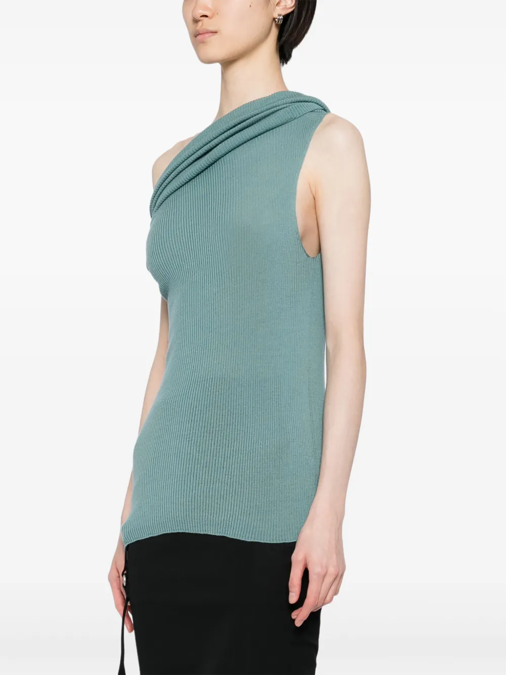 Rick Owens Asymmetrische top Groen