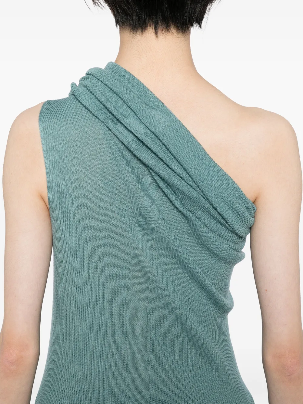 Rick Owens Asymmetrische top Groen