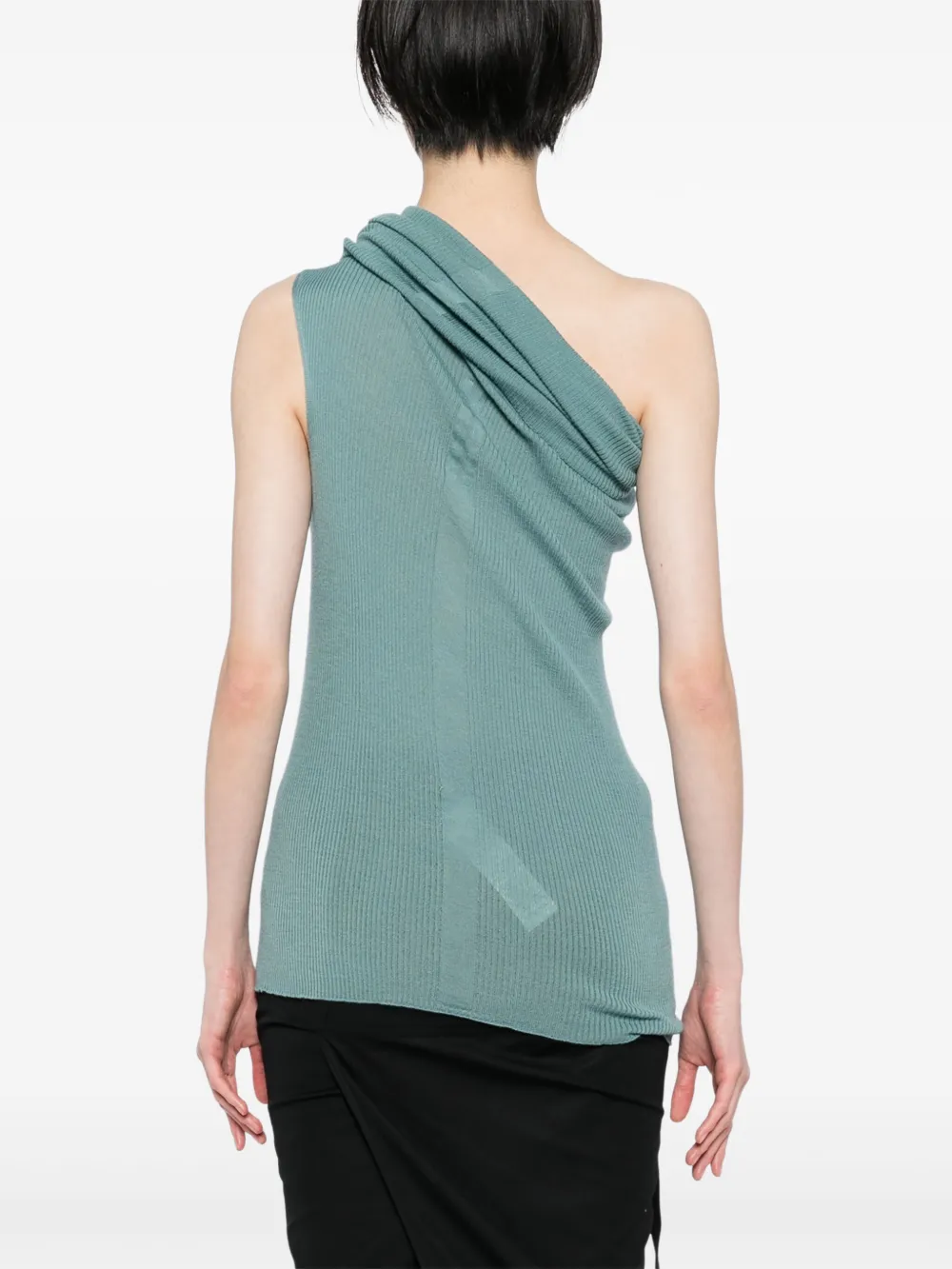 Rick Owens Asymmetrische top Groen