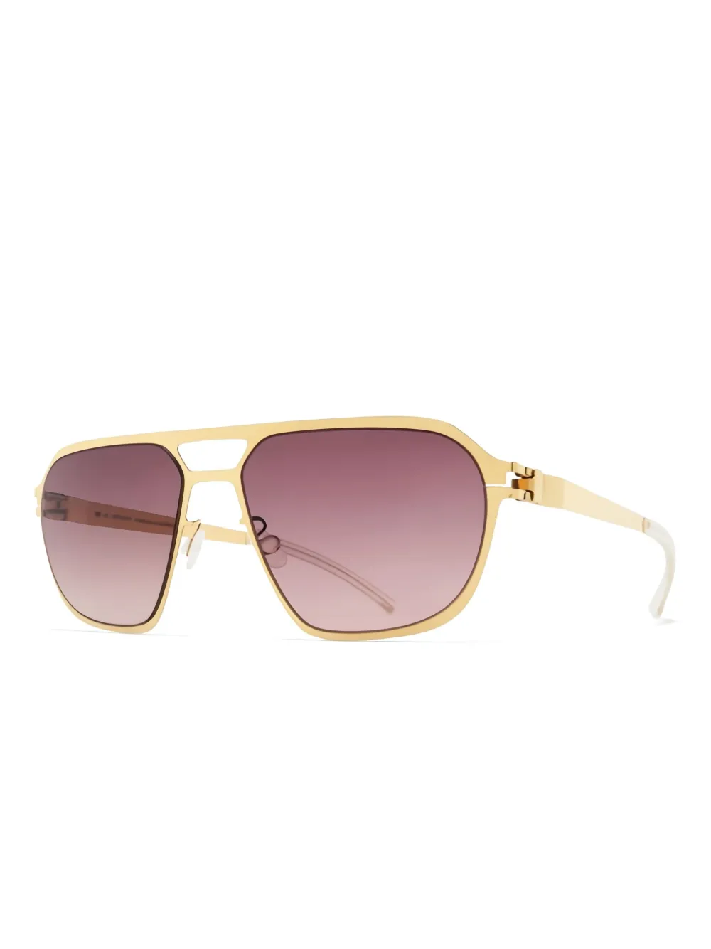 Mykita Sinclair glossy-gold geometric sunglasses Goud