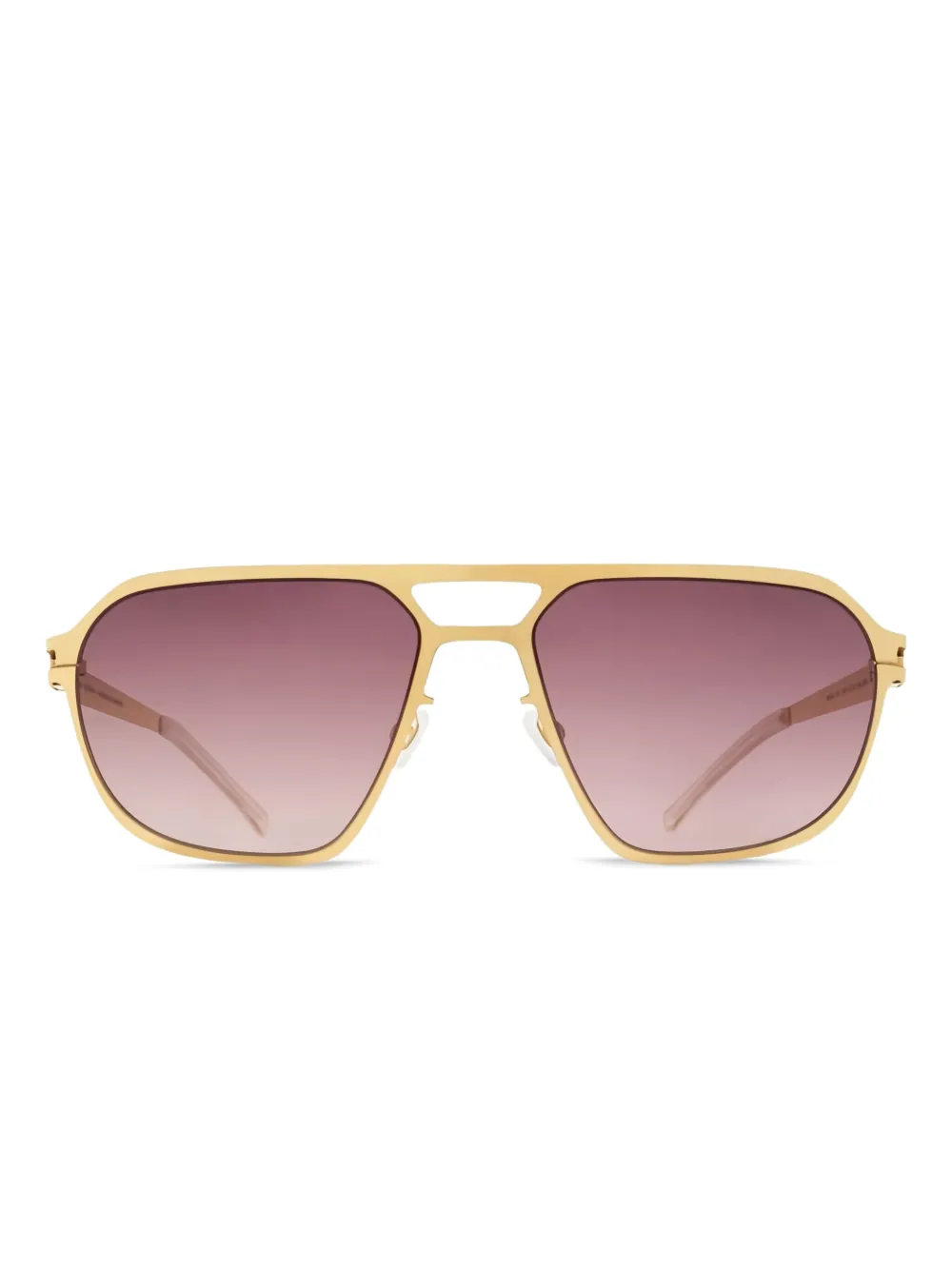 Mykita Sinclair glossy-gold geometric sunglasses Goud