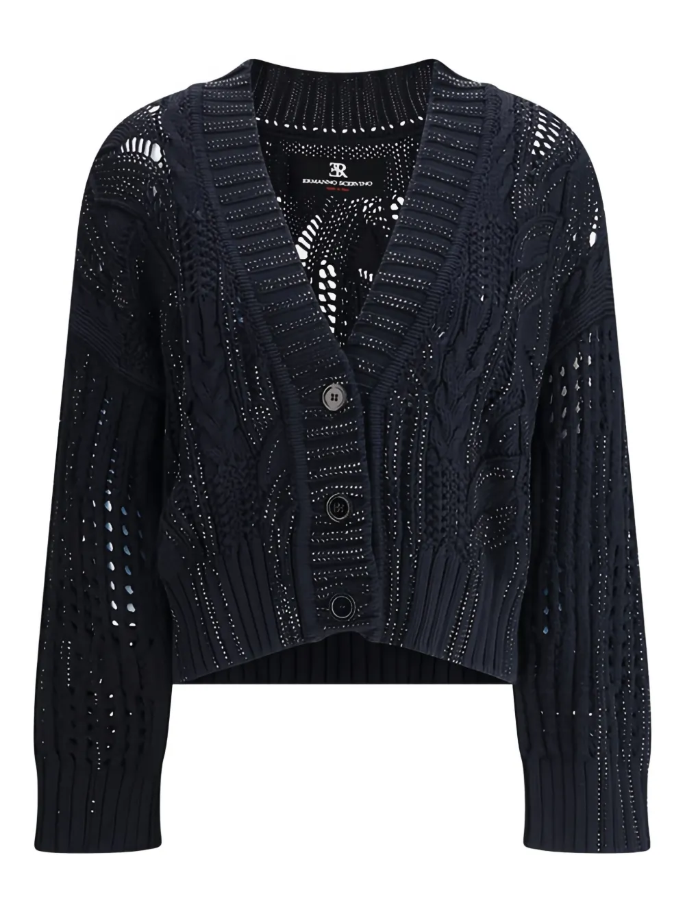 Ermanno Scervino Cardigan mit Knopfverschluss - Schwarz