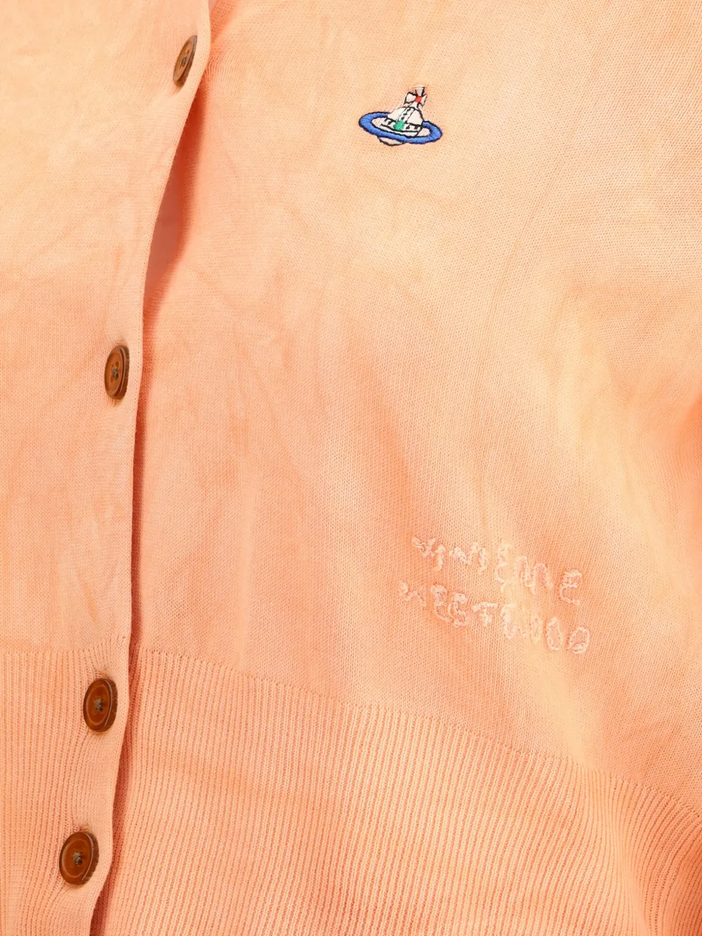 Vivienne Westwood Bea button-up cropped vest Oranje