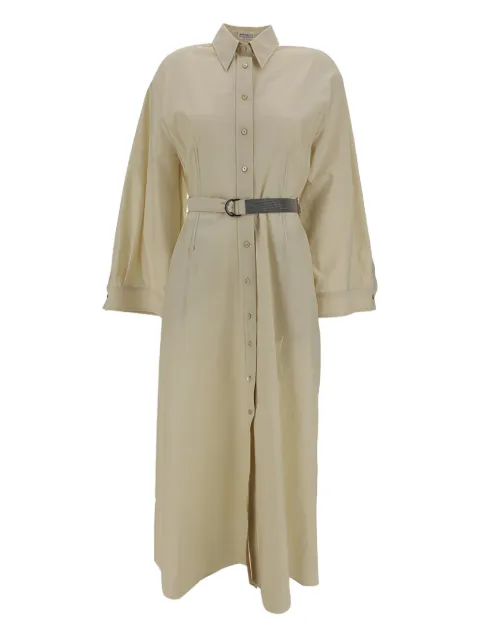 Brunello Cucinelli vestido camisero largo