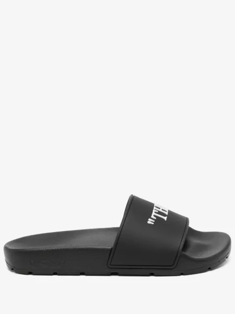 Off-White graphic-print flip flops