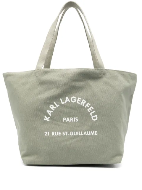 Karl Lagerfeld bolsa de hombro con logo estampado